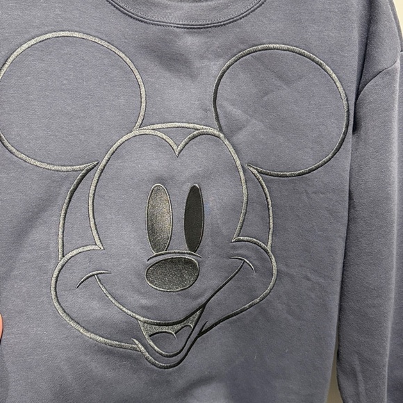 Disney Mickey Mouse Slate Gray Crewneck Sweater EUC - Picture 3 of 9